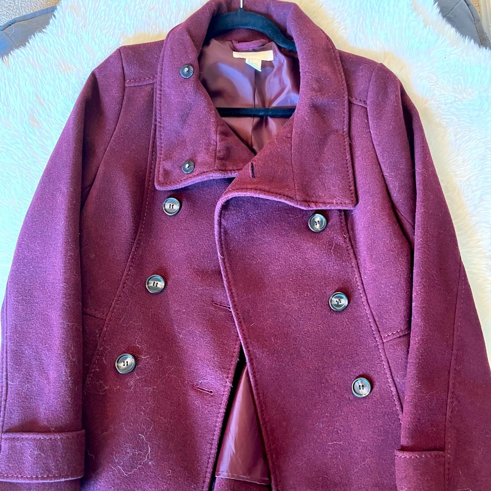 Maroon coat